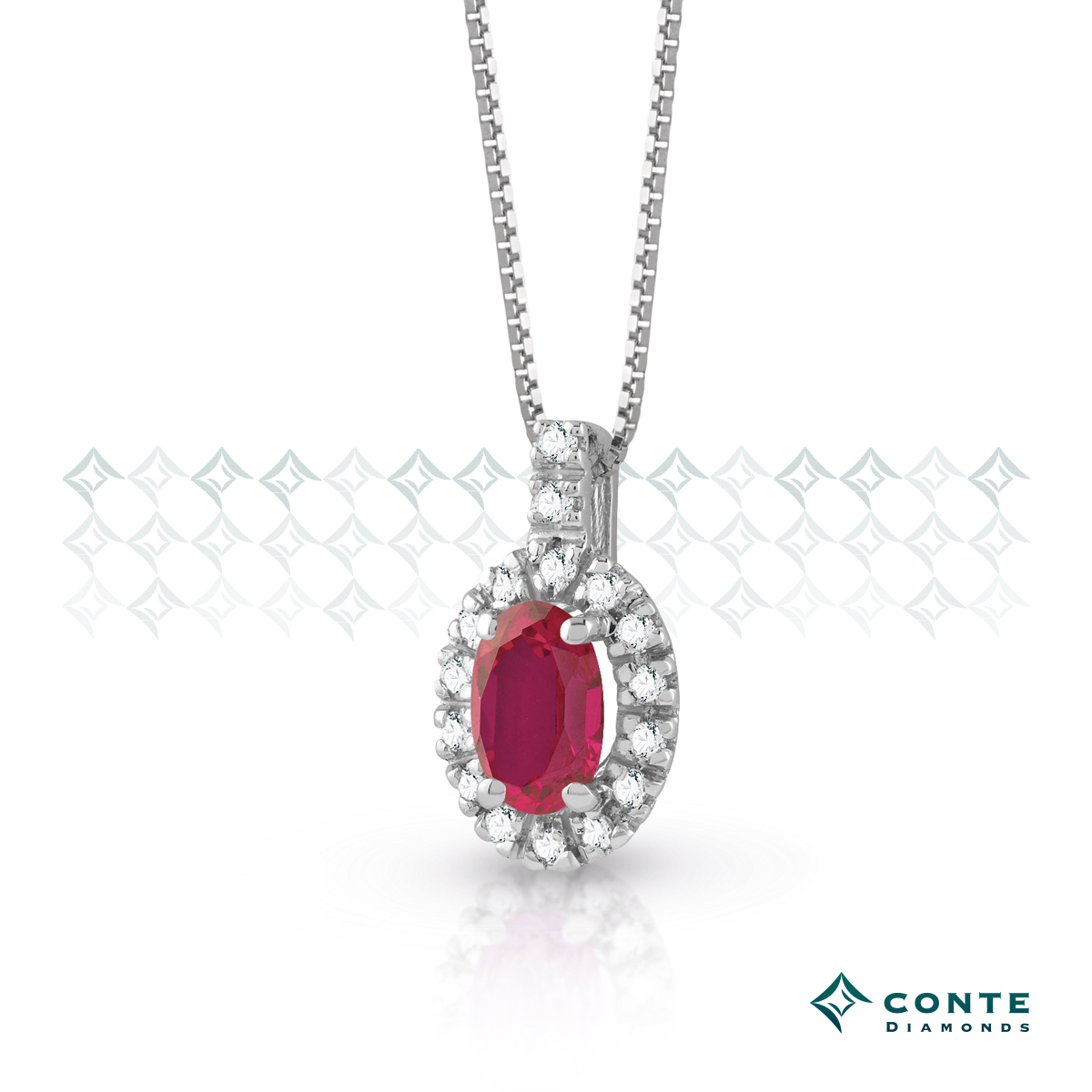 Collana con rubino