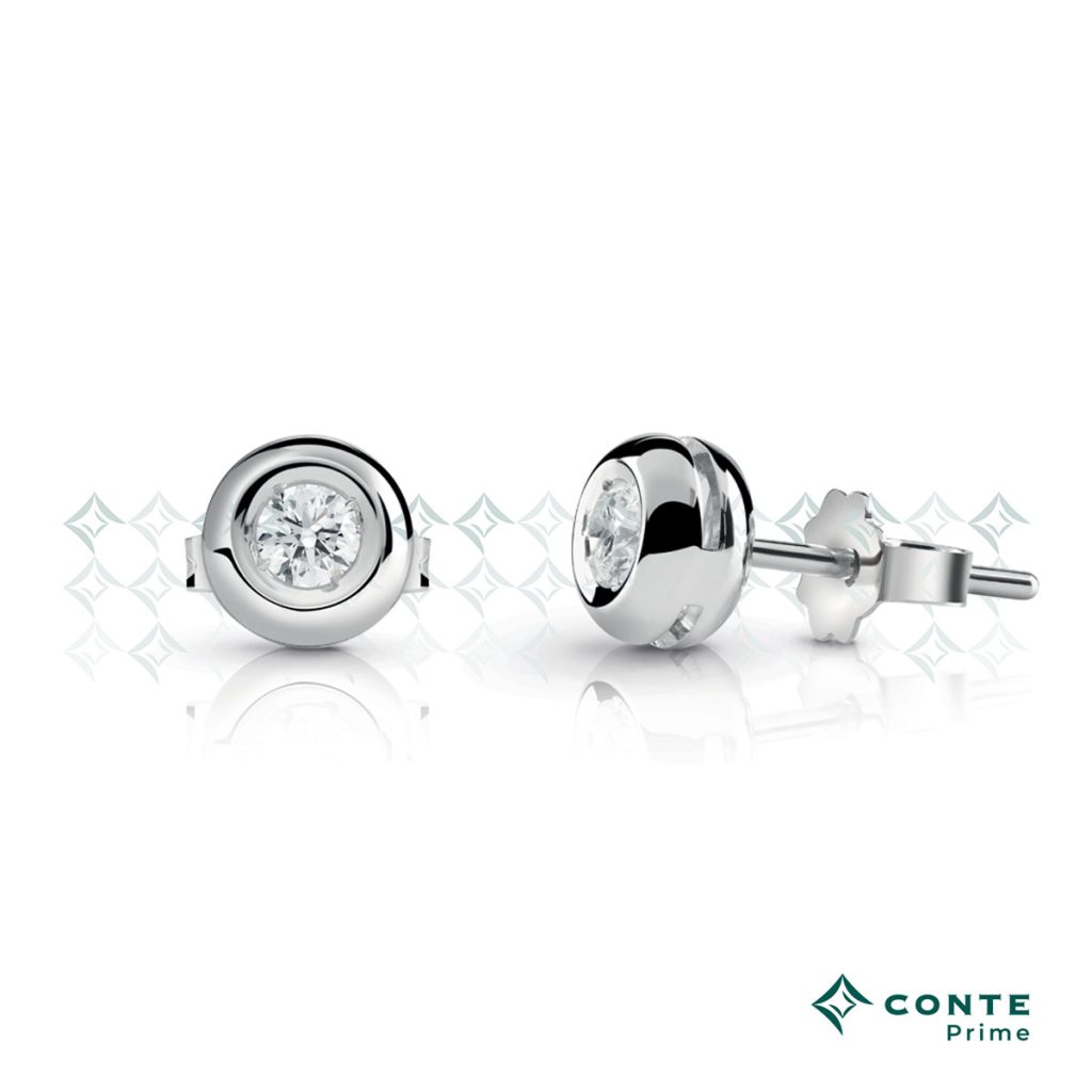 Orecchini Circle con diamanti