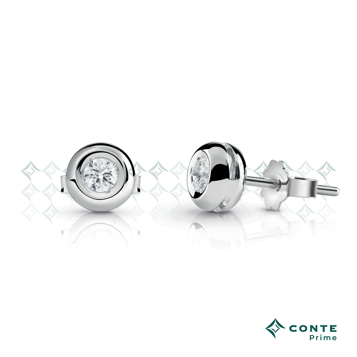 Orecchini Circle con diamanti