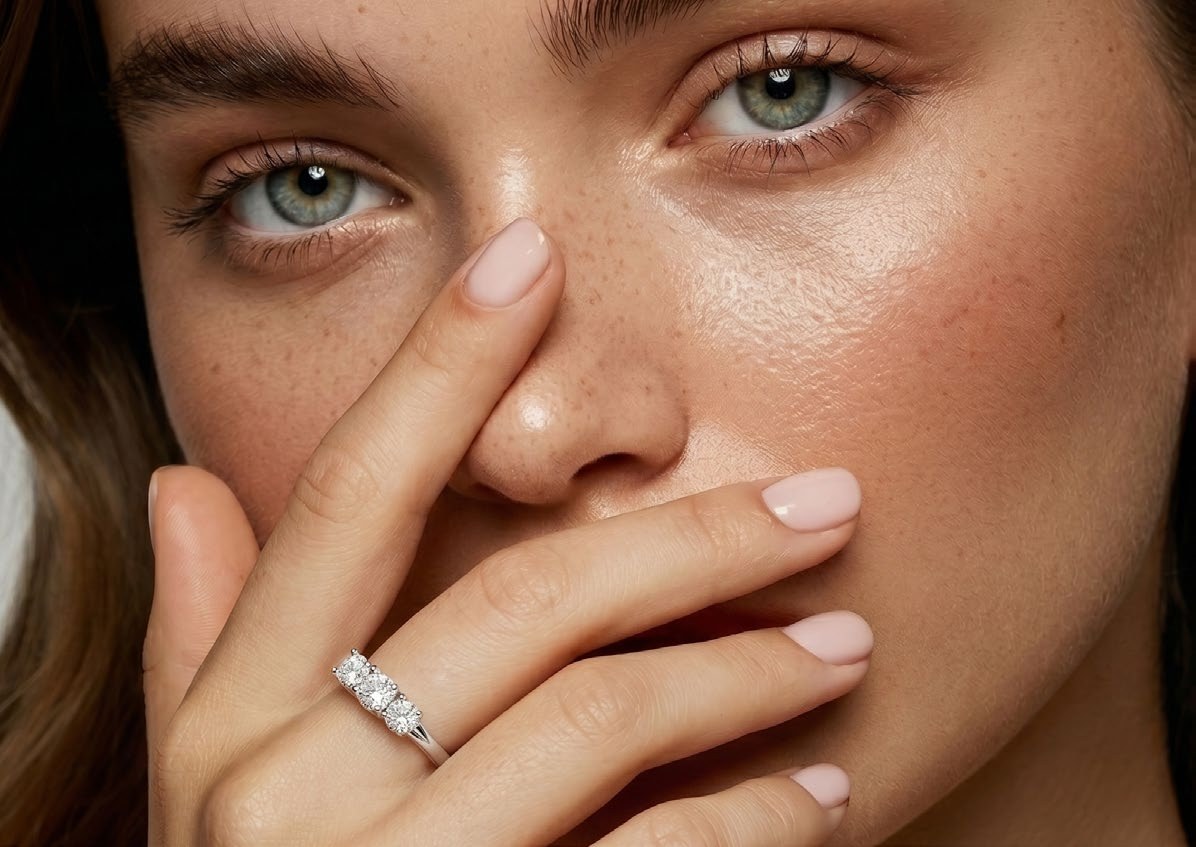 Collezione Zenith di Conte Diamonds: anello, collana, orecchini con diamanti